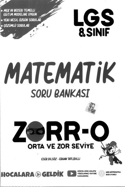 MATEMATİK SORU BANKASI ZORR-O