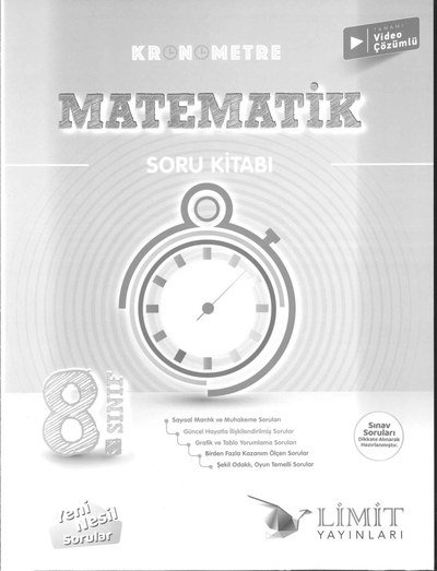 KRONOMETRE MATEMATİK SORU KİTABI