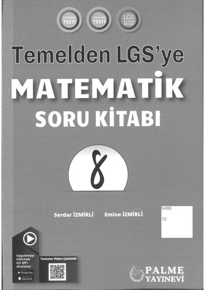 TEMELDEN LGS'YE MATEMATİK SORU KİTABI Vega Efsanesi