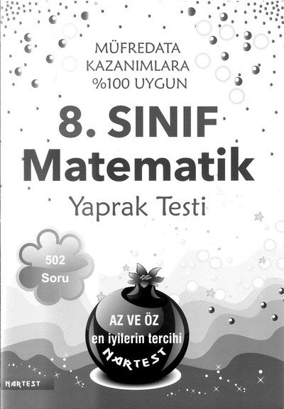 MATEMATİK YAPRAK TESTİ 502 SORU Vega Efsanesi