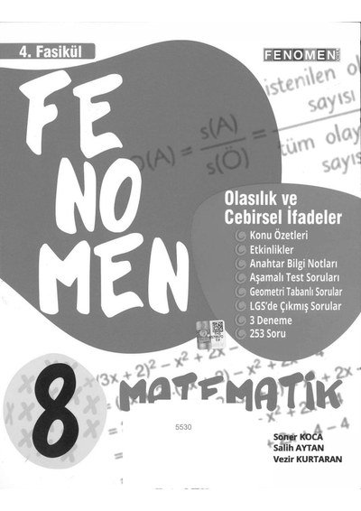 FENOMEN MATEMATİK SORU BANKASI 4. FASİKÜL Vega Efsanesi