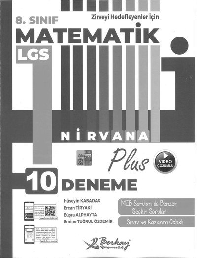 MATEMATİK LGS NİRVANA 10 DENEME Vega Efsanesi