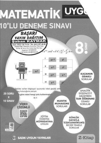 MATEMATİK 10'LU DENEME SINAVI Vega Efsanesi