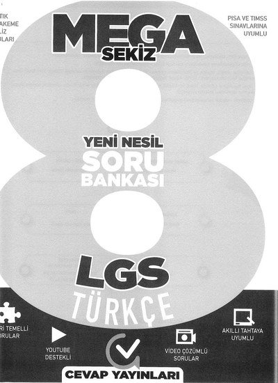 MEGA SEKİZ YENİ NESİL SORU BANKASI TÜRKÇE Vega Efsanesi