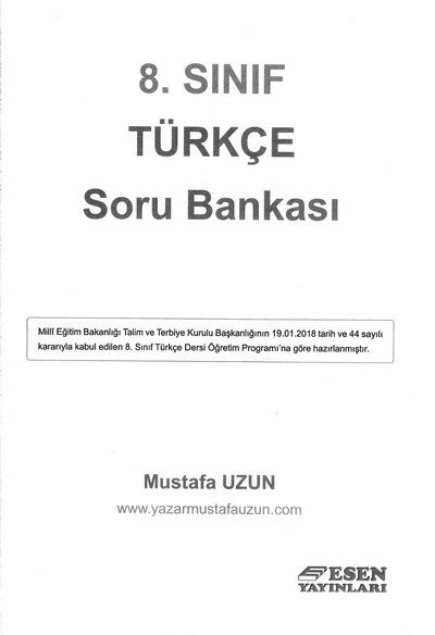 TÜRKÇE SORU BANKASI