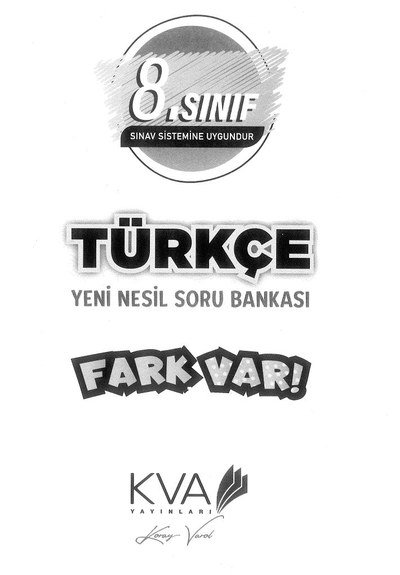 TÜRKÇE YENİ NESİL SORU BANKASI FARK VAR Vega Efsanesi