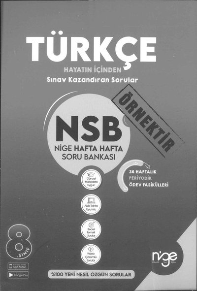 TÜRKÇE NSB HAFTA HAFTA SORU BANKASI Vega Efsanesi