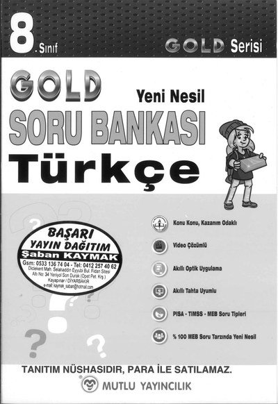 GOLD SORU BANKASI TÜRKÇE