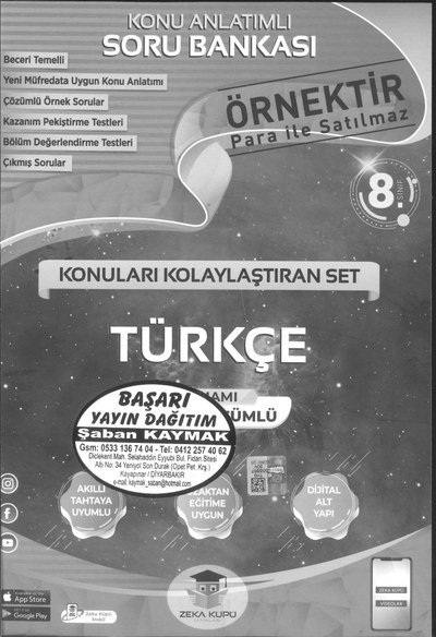 KONU ANLATIMLI SORU BANKASI TÜRKÇE Vega Efsanesi