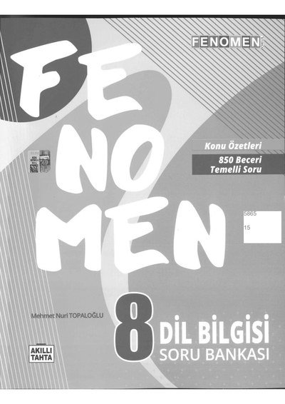 FENOMEN DİL BİLGİSİ SORU BANKASI Vega Efsanesi