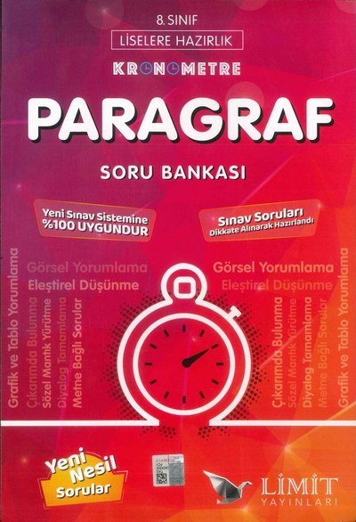 KRONOMETRE PARAGRAF SORU BANKASI YENİ NESİL SORULAR