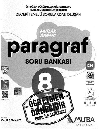 MUTLAK BAŞARI PARAGRAF SORU BANKASI Vega Efsanesi