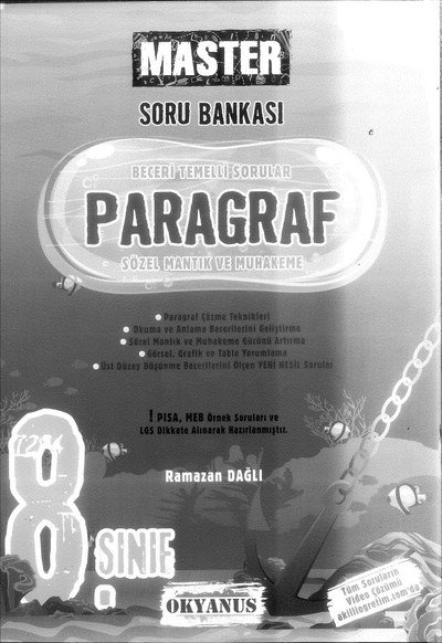 MASTER SORU BANKASI PARAGRAF SÖZEL MANTIK VE MUHAKEME Vega Efsanesi