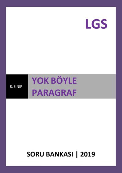 YOK BÖYLE PARAGRAF SORU BANKASI Vega Efsanesi