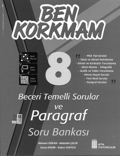 BEN KORKMAM BECERİ TEMELLİ SORULAR PARAGRAF SORU BANKASI