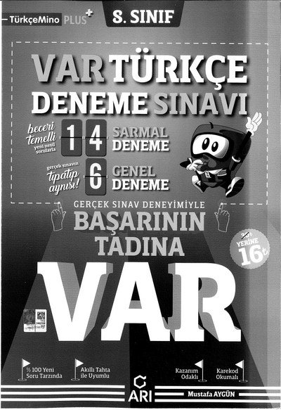 VAR TÜRKÇE DENEME SINAVI Vega Efsanesi