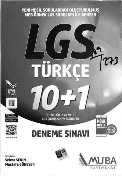 LGS TÜRKÇE 10+1 DENEME SINAVI Vega Efsanesi