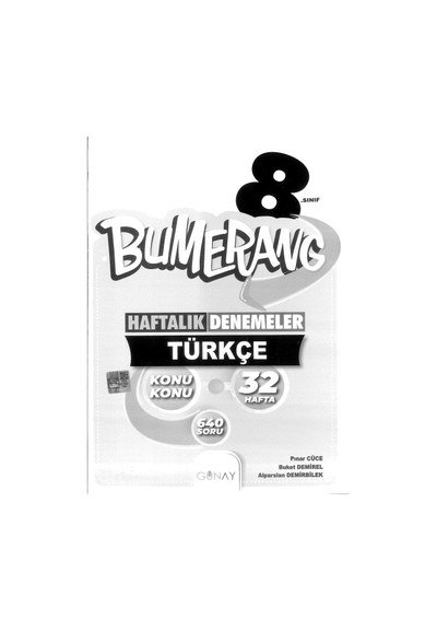 BUMARENG HAFTALIK DENEMELER TÜRKÇE 32 HAFTA Vega Efsanesi