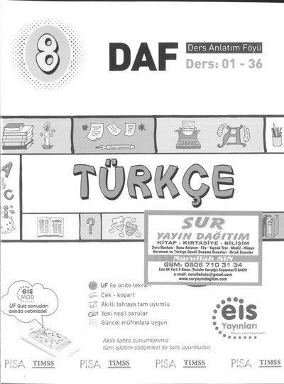 TÜRKÇE DERS ANLATIM FÖYÜ