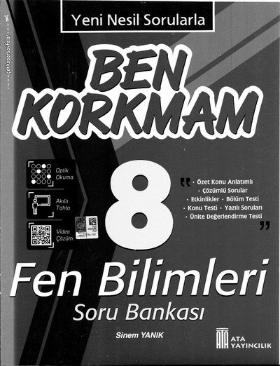 BEN KORKMAM FEN BİLİMLERİ SORU BANKASI Vega Efsanesi