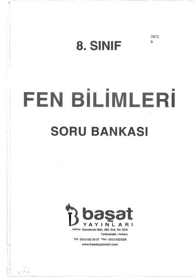FEN BİLİMLERİ SORU BANKASI Vega Efsanesi