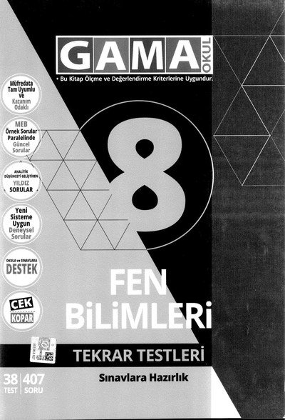 FEN BİLİMLERİ TEKRAR TESTLERİ