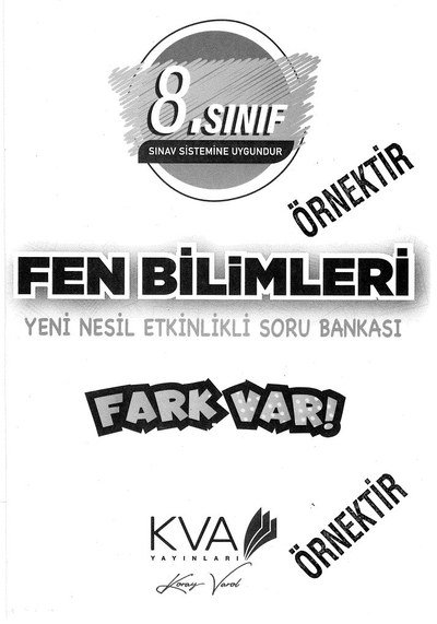 FEN BİLİMLERİ YENİ NESİL ETKİNLİKLİ SORU BANKASI FARK VAR Vega Efsanesi