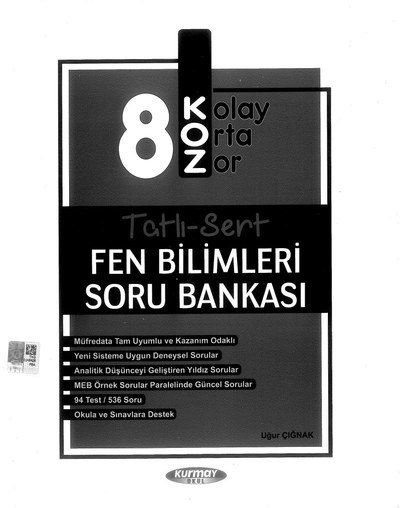 TATLI SERT FEN BİLİMLERİ SORU BANKASI Vega Efsanesi