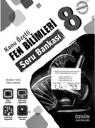 KONU ÖZETLİ FEN BİLİMLERİ SORU BANKASI