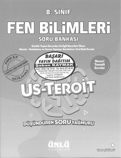 FEN BİLİMLERİ SORU BANKASI US-TEROİT Vega Efsanesi