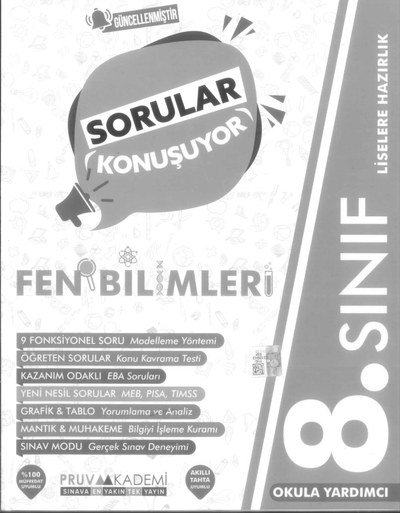 SORULAR KONUŞUYOR FEN BİLİMLERİ