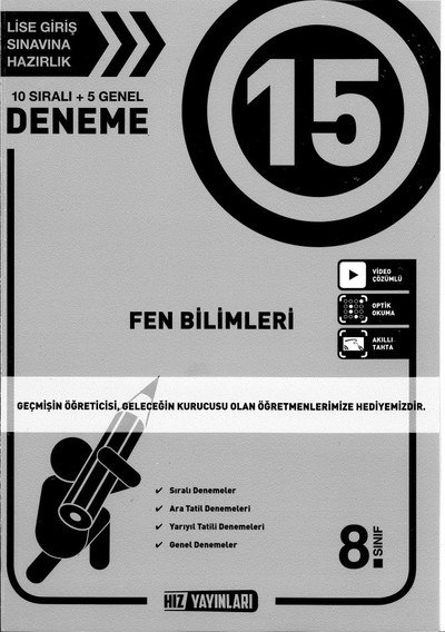 15 DENEME FEN BİLİMLERİ Vega Efsanesi