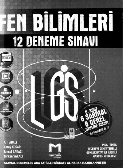 FEN BİLİMLERİ 12 DENEME SINAVI