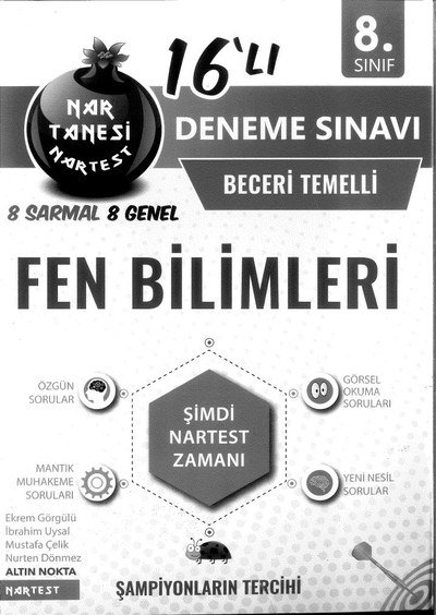 16'LI DENEME SINAVI FEN BİLİMLERİ Vega Efsanesi