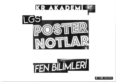 LGS POSTER NOTLARI FEN BİLİMLERİ Vega Efsanesi
