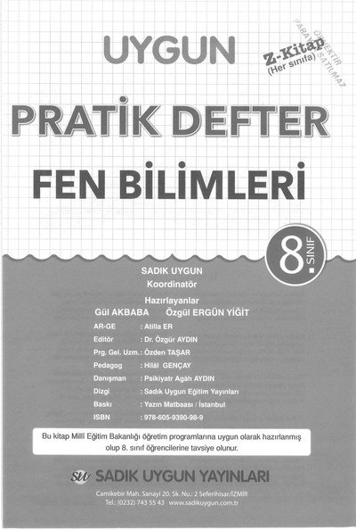 PRATİK DEFTER FEN BİLİMLERİ Vega Efsanesi