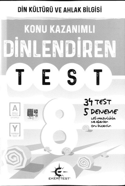 KONU KAZANIMLI DİN KÜLTÜRÜ VE AHLAK BİLİGİSİ TEST Vega Efsanesi