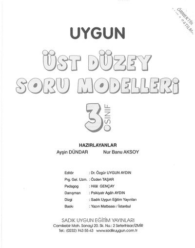 ÜST DÜZEY SORU MODELLERİ Vega Efsanesi