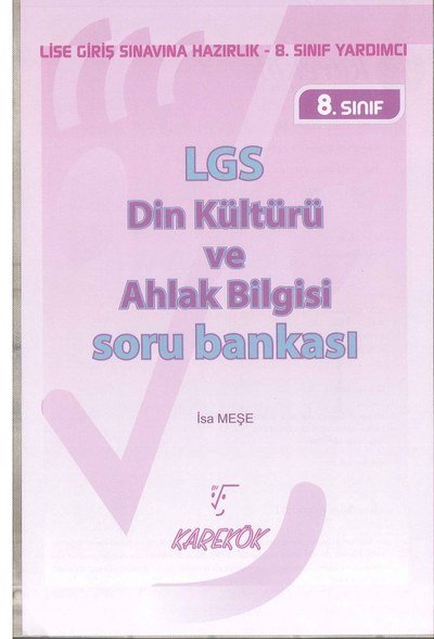 LGS DİN KÜLTÜRÜ VE AHLAK BİLGİSİ SORU BANKASI