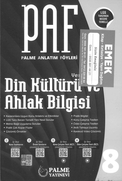 PAF DİN KÜLTÜRÜ VE AHLAK BİLGİSİ Vega Efsanesi