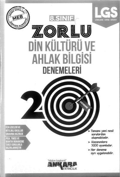 ZORLU DİN KÜLTÜRÜ VE AHLAK BİLGİSİ DENEMELERİ 20 DENEME Vega Efsanesi