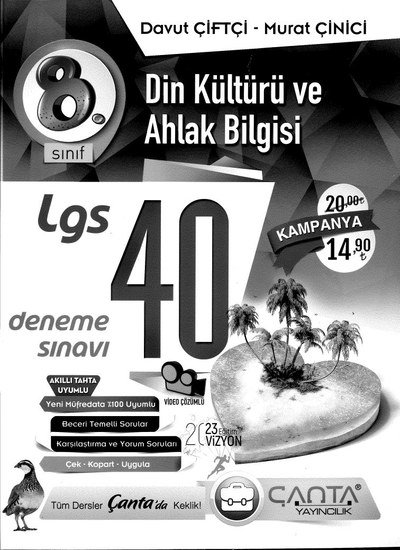 DİN KÜLTÜRÜ VE AHLAK BİLGİSİ LGS 40 DENEME SINAVI Vega Efsanesi