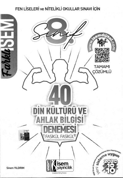 40 DİN KÜLTÜRÜ VE AHLAK BİLGİSİ DENEMESİ FASİKÜL FASİKÜL Vega Efsanesi