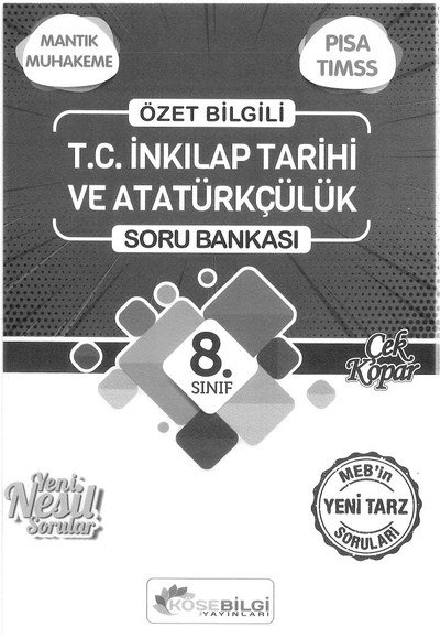ÖZET BİLGİ T.C. İNKILAP TARİHİ VE ATATÜRKÇÜLÜK SORU BANKASI Vega Efsanesi
