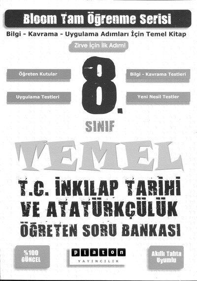 BLOOM TAM ÖĞRENME SERİSİ TEMEL T.C. İNKILAP TARİHİ VE ATATÜRKÇÜLÜK SORU BANKASI