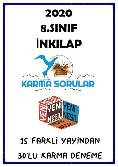 İNKILAP 15 FARKLI YAYINDAN 30'LU KARMA DENEME Vega Efsanesi