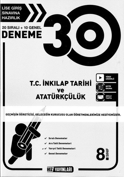 30 DENEME T.C. İNKILAP TARİH VE ATATÜRKÇÜLÜK Vega Efsanesi