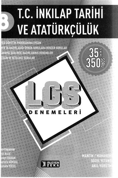 T.C. İNKILAP TARİHİ VE ATATÜRKÇÜLÜK LGS DENEMELERİ Vega Efsanesi