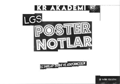 T.C. İNKILAP TARİHİ VE ATATÜRKÇÜLÜK LGS POSTER NOTLAR Vega Efsanesi