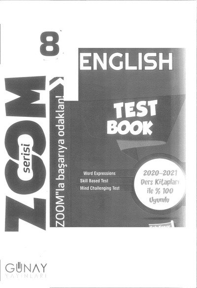 ENGLISH TEST BOOK ZOOM SERİSİ Vega Efsanesi